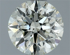 Picture of Natural Diamond 0.70 Carats, Round with Excellent Cut, J Color, SI2 Clarity and Certified by IGI