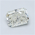 Natural Diamond 1.01 Carats, Radiant with  Cut, J Color, VS2 Clarity and Certified by GIA