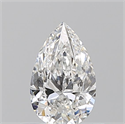 Natural Diamond 0.60 Carats, Pear with  Cut, E Color, VVS2 Clarity and Certified by GIA