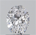 Natural Diamond 0.90 Carats, Oval with  Cut, D Color, VS1 Clarity and Certified by GIA