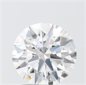 Lab Grown Diamond 2.09 Carats, Round with Ideal Cut, E Color, VVS1 Clarity and Certified by IGI