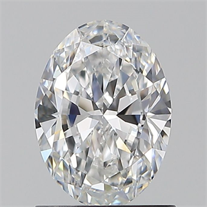 Foto Diamante Natural 1.00 quilates, Ovalado , Color D, claridad SI1 y certificado GIA de