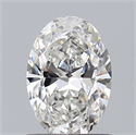 Natural Diamond 0.65 Carats, Oval with  Cut, G Color, SI2 Clarity and Certified by GIA