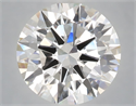 Lab Grown Diamond 4.05 Carats, Round with Excellent Cut, F Color, VVS2 Clarity and Certified by IGI