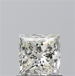 Picture of Natural Diamond 0.93 Carats, Princess with  Cut, L Color, SI1 Clarity and Certified by GIA