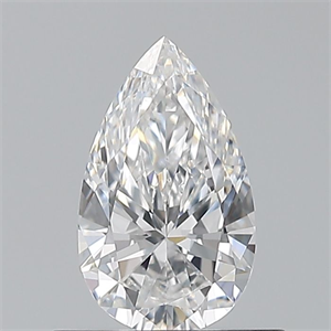 Picture of Natural Diamond 0.50 Carats, Pear with  Cut, E Color, VVS2 Clarity and Certified by GIA