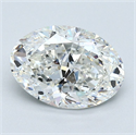 Diamante Natural 1.70 quilates, Ovalado , Color G, claridad VVS1 y certificado GIA