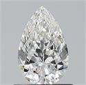 Natural Diamond 0.70 Carats, Pear with  Cut, G Color, VVS1 Clarity and Certified by GIA