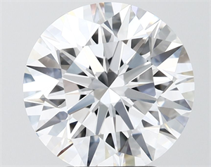 Picture of Lab Grown Diamond 4.01 Carats, Round with Ideal Cut, E Color, VVS2 Clarity and Certified by IGI