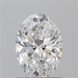 Picture of Natural Diamond 1.20 Carats, Oval with  Cut, E Color, SI1 Clarity and Certified by GIA