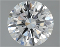 Natural Diamond 2.01 Carats, Round with Excellent Cut, F Color, VS2 Clarity and Certified by GIA