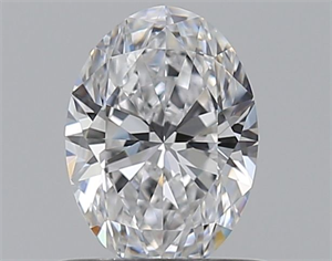 Picture of Natural Diamond 0.53 Carats, Oval with  Cut, D Color, IF Clarity and Certified by GIA