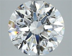 Picture of Natural Diamond 5.03 Carats, Round with Excellent Cut, D Color, SI2 Clarity and Certified by GIA