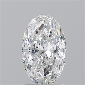 Foto Diamante Natural 1.50 quilates, Ovalado , Color F, claridad SI2 y certificado GIA de