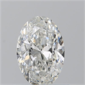 Diamante Natural 0.71 quilates, Ovalado , Color G, claridad SI1 y certificado GIA