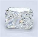 Natural Diamond 2.01 Carats, Radiant with  Cut, G Color, VS1 Clarity and Certified by GIA