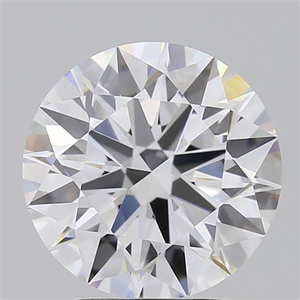 Picture of Lab Grown Diamond 2.57 Carats, Round with Ideal Cut, D Color, IF Clarity and Certified by IGI