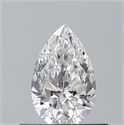 Diamante Natural 0.50 quilates, De pera , Color E, claridad VVS2 y certificado GIA