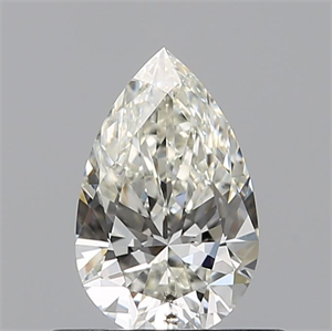 Picture of Natural Diamond 0.50 Carats, Pear with  Cut, J Color, SI2 Clarity and Certified by GIA