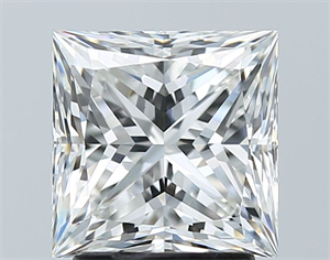 Picture of Natural Diamond 2.51 Carats, Princess with  Cut, G Color, VS1 Clarity and Certified by GIA