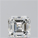 Diamante Natural 0.91 quilates, Asscher , Color I, claridad VVS2 y certificado GIA