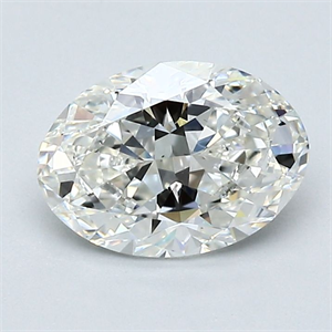 Picture of Natural Diamond 1.20 Carats, Oval with  Cut, H Color, VS1 Clarity and Certified by GIA