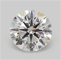 Lab Grown Diamond 1.04 Carats, Round with Ideal Cut, E Color, VVS2 Clarity and Certified by IGI
