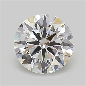 Picture of Lab Grown Diamond 1.04 Carats, Round with Ideal Cut, E Color, VVS2 Clarity and Certified by IGI