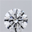 Lab Grown Diamond 5.01 Carats, Round with Excellent Cut, E Color, VS1 Clarity and Certified by IGI