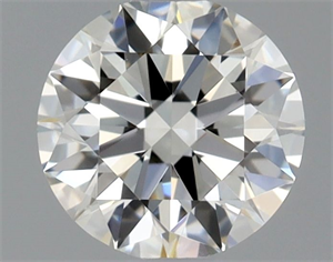 Picture of Natural Diamond 0.52 Carats, Round with Excellent Cut, H Color, VS2 Clarity and Certified by GIA
