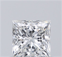 Diamante Natural 0.57 quilates, Princesa , Color I, claridad VVS1 y certificado GIA