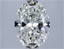Diamante Natural 0.90 quilates, Ovalado , Color H, claridad VVS2 y certificado GIA