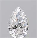 Natural Diamond 0.57 Carats, Pear with  Cut, E Color, VS2 Clarity and Certified by GIA