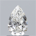 Natural Diamond 0.70 Carats, Pear with  Cut, F Color, VS2 Clarity and Certified by GIA