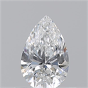 Natural Diamond 0.51 Carats, Pear with  Cut, E Color, VS2 Clarity and Certified by GIA