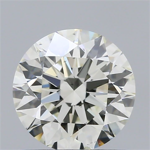 Picture of Natural Diamond 0.83 Carats, Round with Excellent Cut, J Color, SI1 Clarity and Certified by GIA