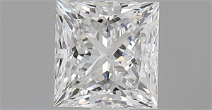 Picture of Natural Diamond 1.02 Carats, Princess with  Cut, E Color, VS1 Clarity and Certified by GIA