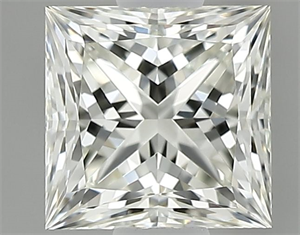 Picture of Natural Diamond 0.70 Carats, Princess with  Cut, L Color, VVS1 Clarity and Certified by GIA