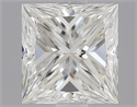 Natural Diamond 0.50 Carats, Princess with  Cut, H Color, VVS1 Clarity and Certified by GIA