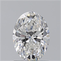 Natural Diamond 1.20 Carats, Oval with  Cut, E Color, VVS2 Clarity and Certified by GIA
