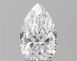 Picture of Natural Diamond 3.02 Carats, Pear with  Cut, D Color, VS2 Clarity and Certified by GIA
