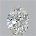 Natural Diamond 1.70 Carats, Oval with  Cut, G Color, SI2 Clarity and Certified by GIA