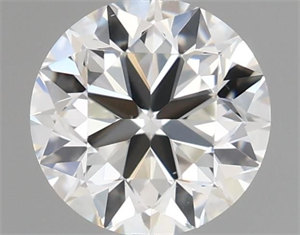 Picture of Natural Diamond 0.46 Carats, Round with Very Good Cut, H Color, VVS2 Clarity and Certified by GIA