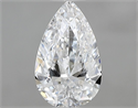 Natural Diamond 0.58 Carats, Pear with  Cut, E Color, VS2 Clarity and Certified by GIA