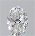 Natural Diamond 1.71 Carats, Oval with  Cut, F Color, SI2 Clarity and Certified by GIA