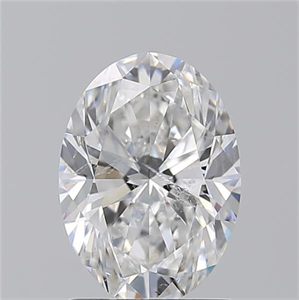 Picture of Natural Diamond 1.71 Carats, Oval with  Cut, F Color, SI2 Clarity and Certified by GIA