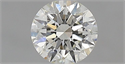 Natural Diamond 0.51 Carats, Round with Excellent Cut, I Color, VVS2 Clarity and Certified by IGI