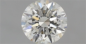 Picture of Natural Diamond 0.51 Carats, Round with Excellent Cut, I Color, VVS2 Clarity and Certified by IGI