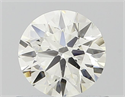 Natural Diamond 0.61 Carats, Round with Excellent Cut, I Color, VVS1 Clarity and Certified by IGI