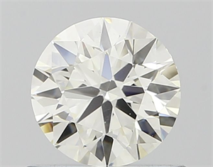 Picture of Natural Diamond 0.61 Carats, Round with Excellent Cut, I Color, VVS1 Clarity and Certified by IGI